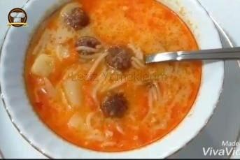 Misket Köfte Çorbası (Supa Topçeta)