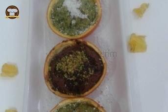 Portakal Kabuğunda Kakaolu Ve Ispanaklı Kek