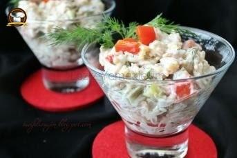 Tavuklu Şehriye Salatası Yapılışı