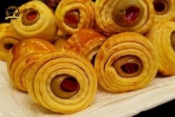 Yeşil Zeytinli Rulo Kurabiyeler