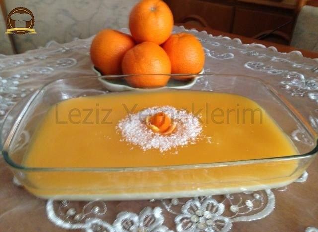 Portakallı Sütlü İrmik Tatlısı