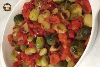 Fırında Zeytinyağlı Brüksel Lahanası