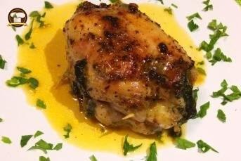 Ispanaklı Pastırmalı Tavuk Sarma