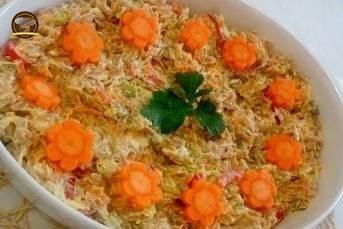 Yoğurt Soslu Tavuklu Şehriye Salatası