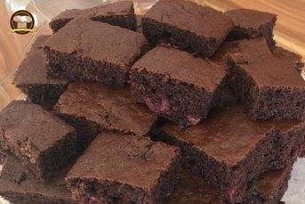 Vişneli Nutellalı Brownie