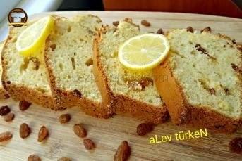 Susam Kaplamalı Sünger Kek Üzümlü Ve Limonlu