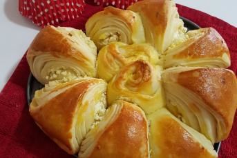 Kalp Kek Kalıbında Katmer Poğça