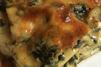 Mantarlı Ispanaklı Lazanya