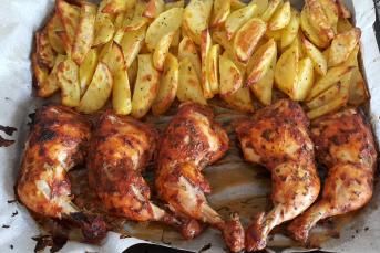 Fırında Tavuk Patates