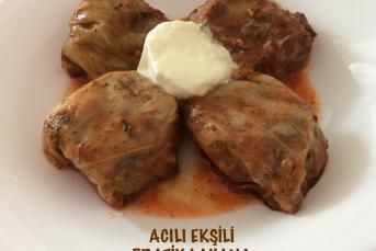 Acılı Ekşili Pratik Lahana Sarması