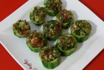 Salatalık Çanağında Ezme Salata