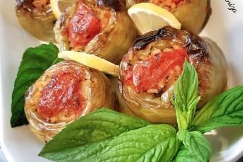 Fırında Biber Dolması