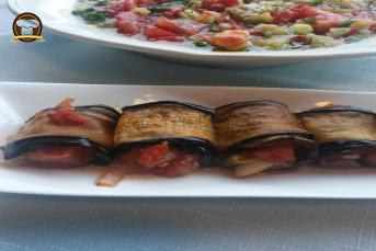 Pesto Soslu Patlıcan Ruloları