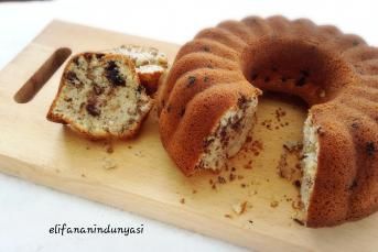 Cevizli Damla Çikolatalı Kek