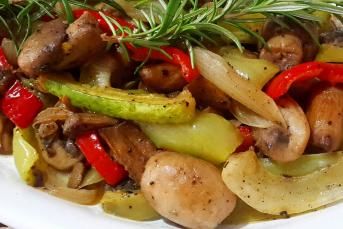 Körili Kabaklı Mantar Sote