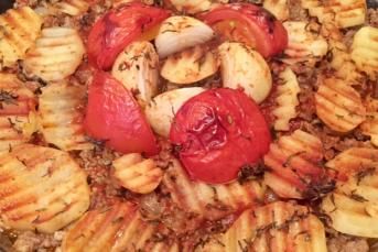 Köz Patlıcanlı Lokum Kebap