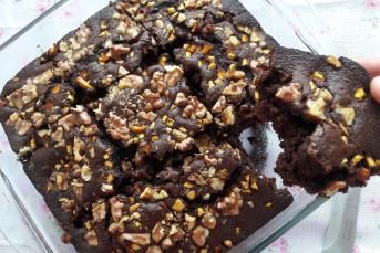 Portakallı Cevizli Browni