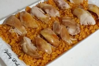 Salçalı Tavuklu Bulgur Pilavı