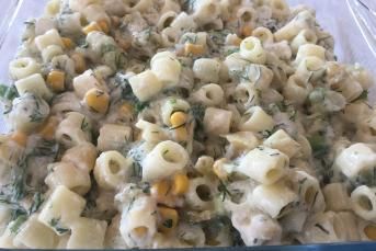 Köz Patlıcanlı Makarna Salatası