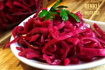 Lokanta Usulü Mor Lahana Turşusu