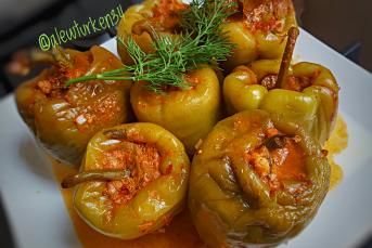 Sarımsaklı Etli Biber Dolması (Favoriniz Olacak)