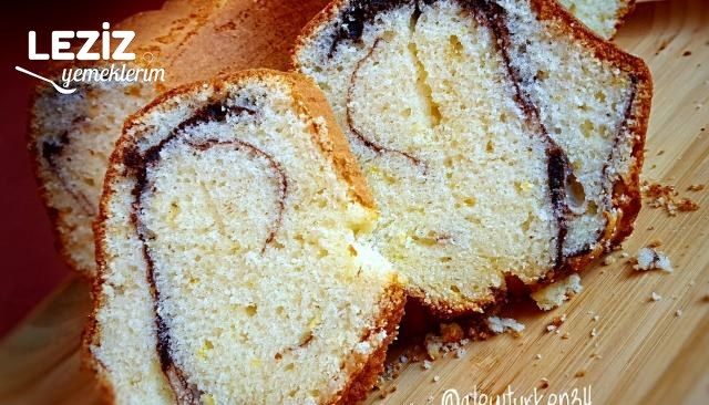 Bol Limonlu Ve Kakao Çizgili Kek (Pofuduk Kek) Leziz Yemeklerim