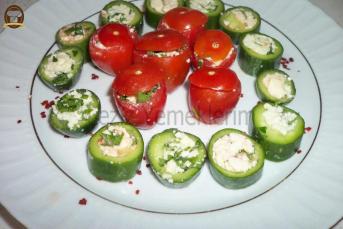 Domates Ve Salatalık Dolması