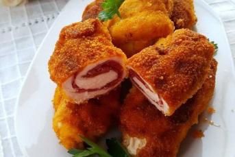 Pastırmalı Tavuk Sarma