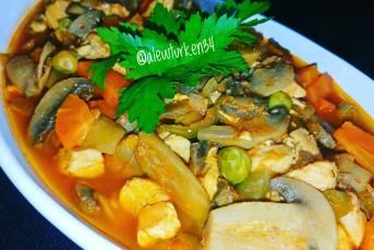 Sebzeli Mantar Yemeği