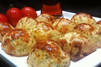 Dereotlu Peynirli Mini Poğaça (Pastane Tadında)