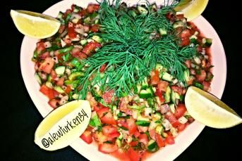 Turşu Tadında Soslu Baharatlı Salata