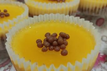 Muffin Kalıbında Mandalinalı Cheesecake