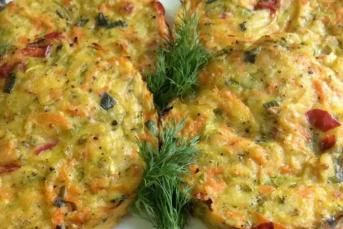 Fırında Havuçlu Kabaklı Mücver