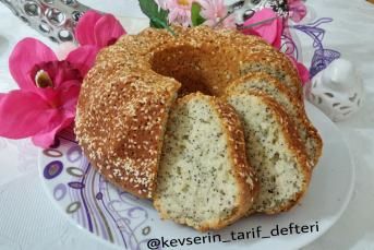 Susam Mantolu Haşhaşlı Limonlu Kek