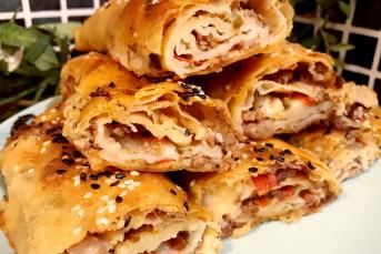 Kıymalı Çıtır Rulo Börek