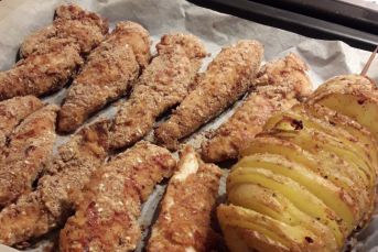 Fırında Soslu Parmak Tavuk