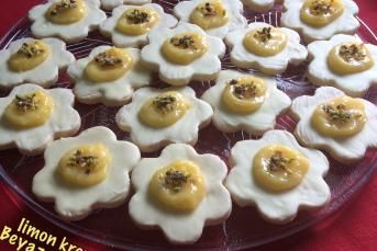 Limon Kremalı Beyaz Çikolatalı Sable