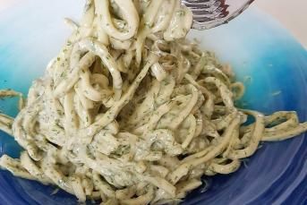 Avokadolu Kabak Spagetti