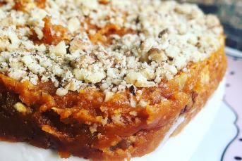 Balkabaklı Muhallebili Pasta