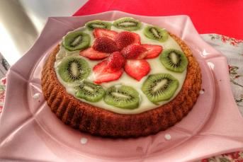 Tart Kalıbında Meyveli Pasta