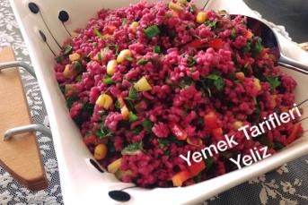 Şalgam Suyu İle Bulgur Salatası