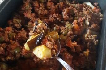 Patatesli Patlıcan Oturtma