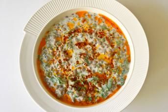 Yoğurtlu Yeşil Mercimek