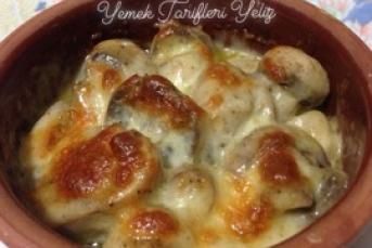 Güveçte Kaşarlı Mantar Tarifi