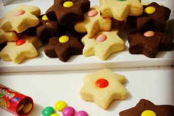 Renkli Drajeli Kurabiye