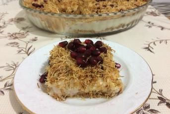 Muhallebili Cevizli Kadayıf