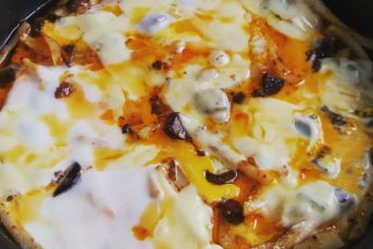 Fırında Kavurmalı Yumurtalı Patates Kızartması