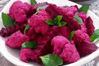 Karnabahar Turşusu (Kırmızı Pancarlı)