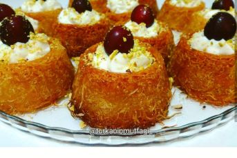 Porsiyonluk Kremalı Kadayıf Tatlısı