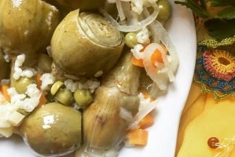 Pirinçli Zeytinyağlı Bebek Enginar